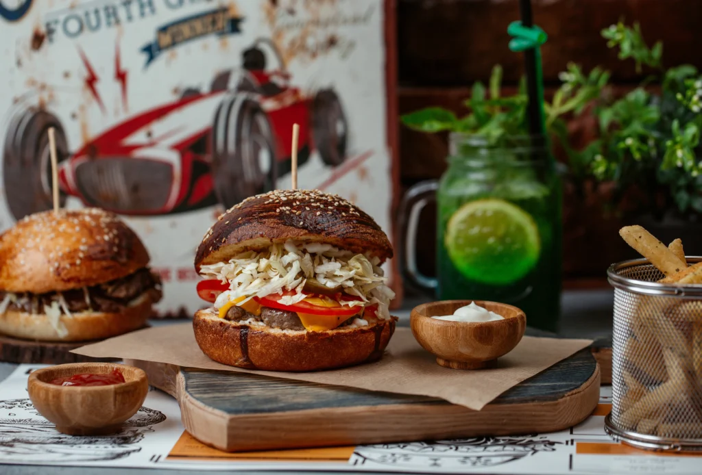 street-food-markets-london-burger-with-beef-steak-salad