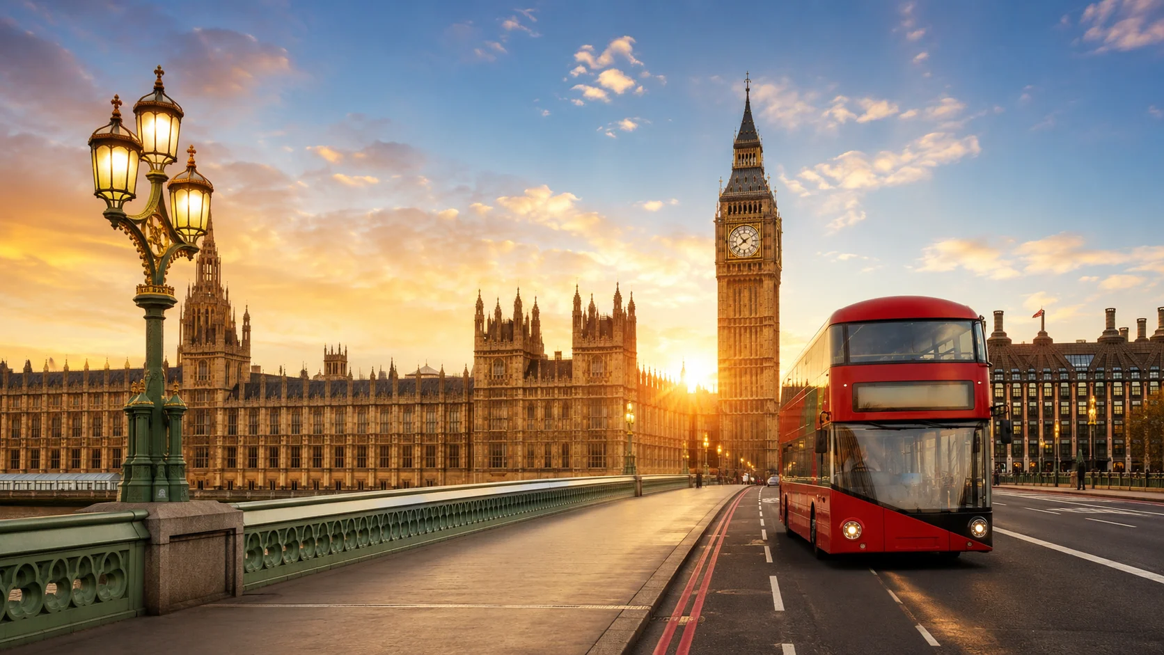 Where to stay in London in one minute – iconic London skyline and Westminster