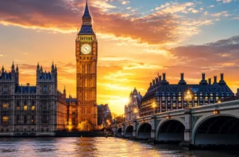 Big Ben and the Thames, or a classic London skyline