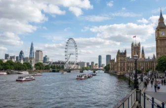 Big Ben and the Thames / London skyline