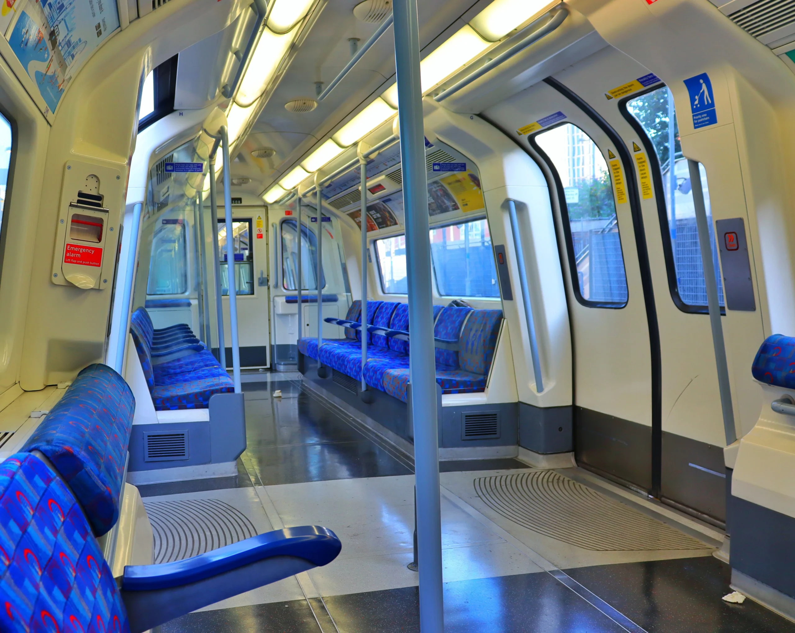 Docklands Light Railway DLR train at London City Airport station
