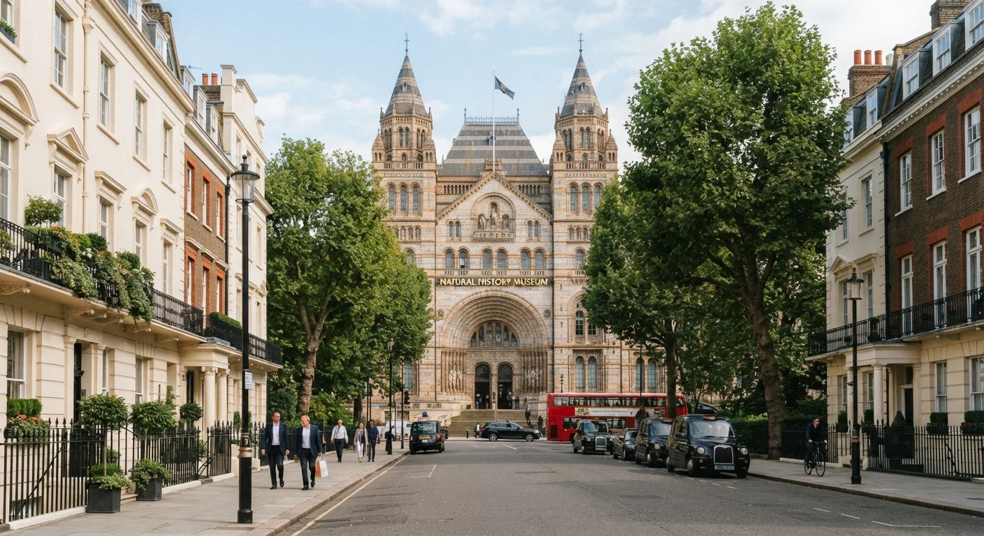 O Museu de História Natural em South Kensington, Londres