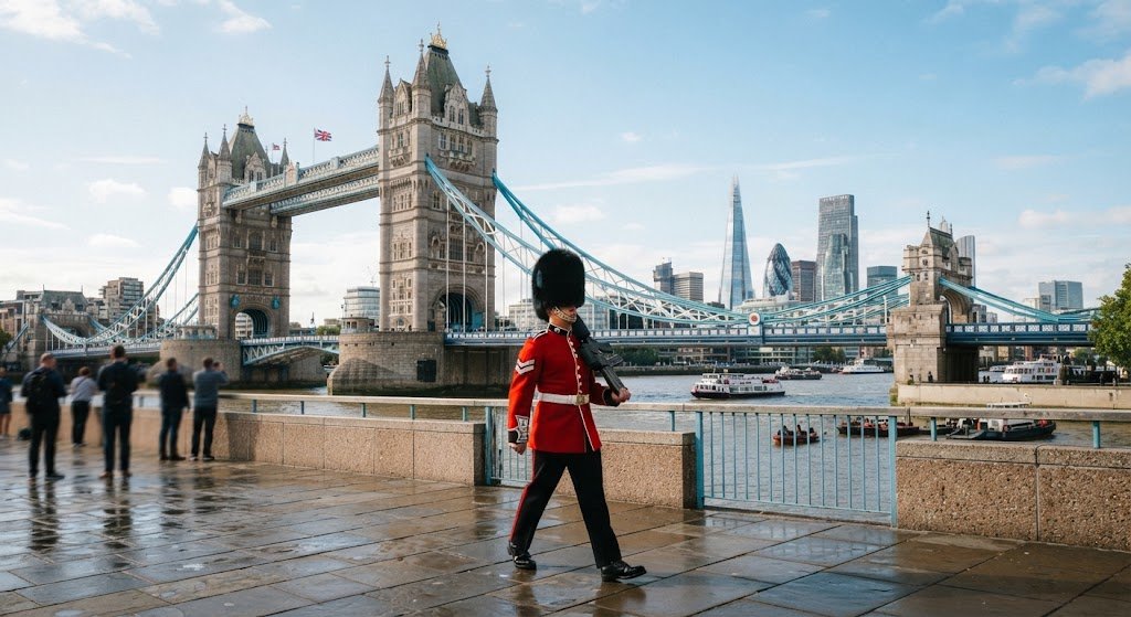 El Tower Bridge de Londres sobre el río Támesis