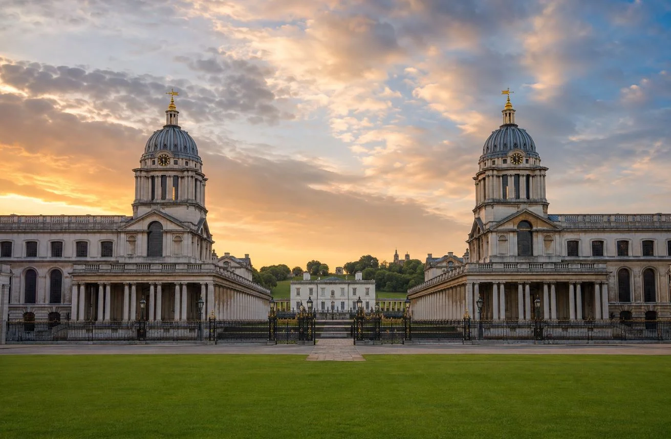 The Old Royal Naval College and maritime Greenwich in London