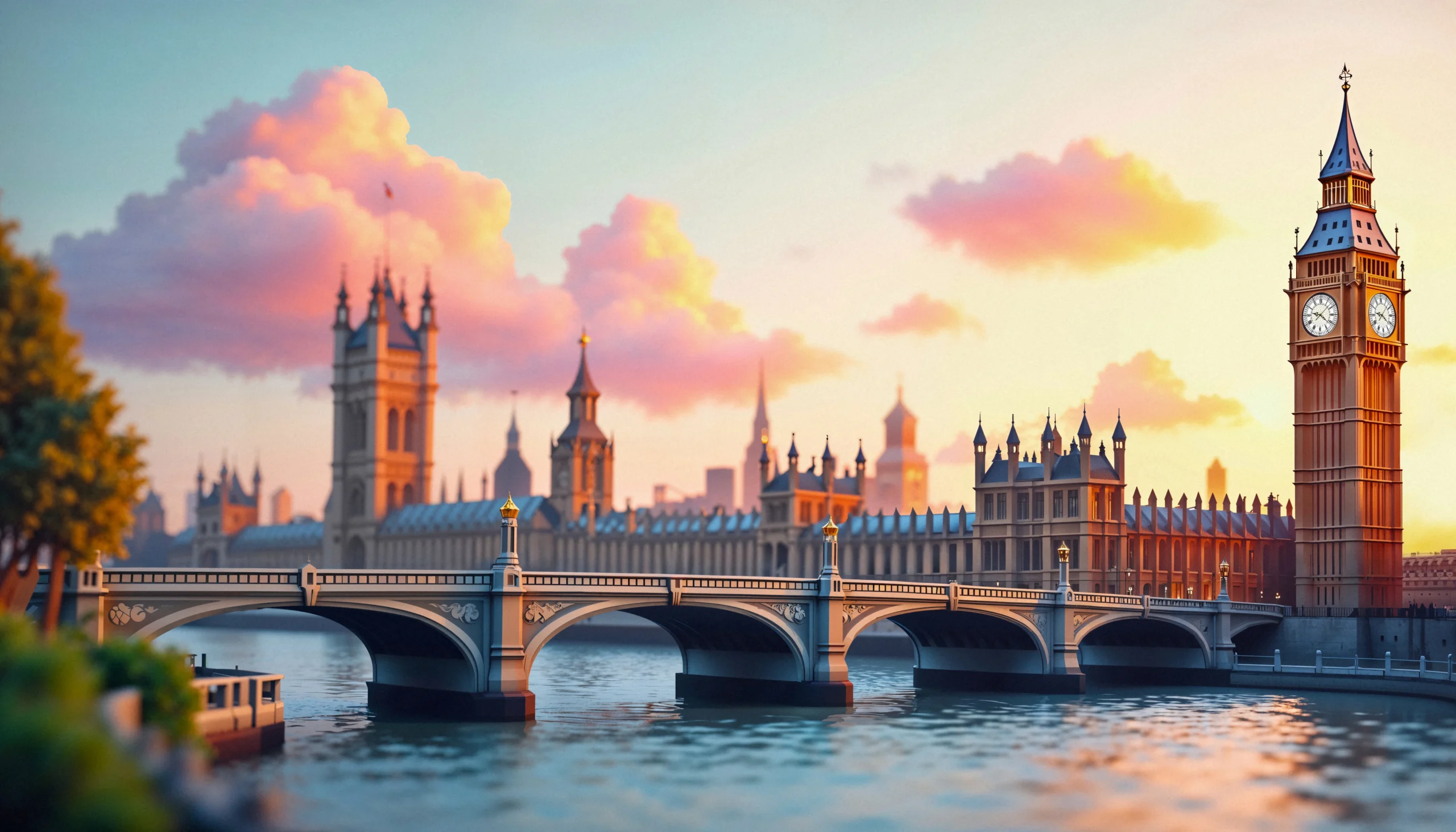 Der Tower of London am Ufer der Themse